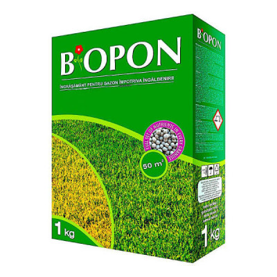 Ingrasamant Biopon anti-ingalbenire pentru gazon 1 kg foto