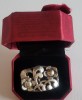 Brosa Argint Vintage Colectie, Peste 100 Ani, Filigran, Motive Florale, 3.5x2.8cm, 8.72gr