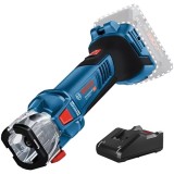 Bosch GCU 18V-30 + GAL 18V-40 - Masina de frezat gips-carton fara acumulatori Li-Ion 18 V - Ah 3.17 3.96 6.35 mm + Incarcator acumulatori