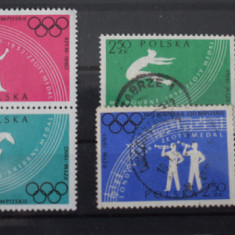 TS23 - Timbre serie Polonia - 1960 Jocurile olimpice
