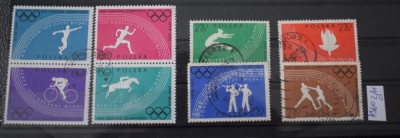 TS23 - Timbre serie Polonia - 1960 Jocurile olimpice foto