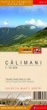 Hartă drumeție Munții Călimani Paperback Schubert &amp; Franzke Ghid Turistic