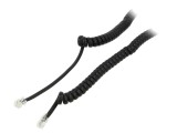 Cablu spiralat Goobay RJ10 telefon, mufă dublă 68003