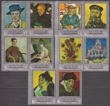 YEMEN 1968 PICTURA VAN GOGH ( serie dantelata ) MNH