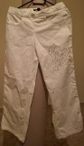Pantaloni tip denim alb - Versace