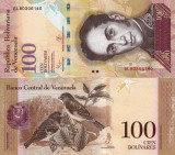 Bancnota Venezuela 100 Bolivares 2015 UNC, Ne流通rata