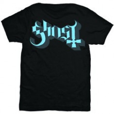 Tricou Unisex Ghost: Blue/Grey Keyline Logo foto