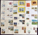 1978-1995 FDC Romania - Lot de 80 plicuri prima zi la 50% din cota
