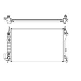 Radiator racire Opel Vectra C, 2002-2009 2,2 108/114kw; 2,2 Dti 92kw; 3,2 V6 155kw Benzina, Automat, Cu/fara AC, 650x400x28, Cu lipire fagure prin br