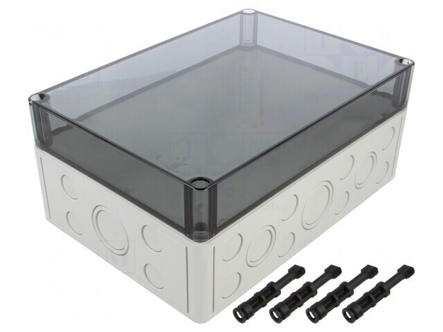 Carcasă universală gri IP66 180x254x111mm