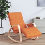 Scaun Balansoar vidaXL Galben &Icirc;nchis, Material Textil, Lemn Mesteacan, 67x80x88 cm, Confortabil, Relaxare, Interior