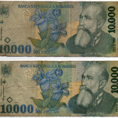 Bancnote 10.000 lei - România, 1999