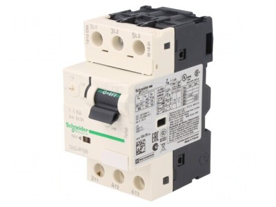 &amp;Icirc;ntrerupător Motor 0,37/0,55kW 230-690V DIN GV2RT06 foto