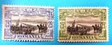 TIMBRE ROMANIA LP62f+LP62g/1906 Carol I 40 ani de domnie -25bani -MH sarniera, Nestampilat