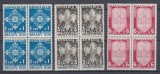 ROMANIA 1936 LP 115 JAMBOREEA NATIONALA BRASOV BLOCURI DE 4 TIMBRE MNH, Nestampilat