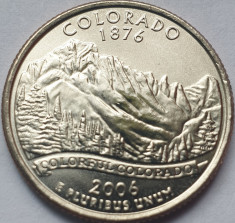 25 cents / quarter 2006 USA, Colorado, unc, litera D foto