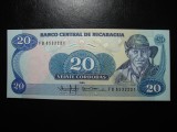 NICARAGUA 20 CORDOBAS 1985 UNC