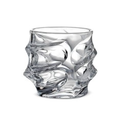 Pahar, pentru whiskey, Starlight Wave, 330 ml, din sticla, 9.5 cm inaltime, 7.5 cm latime, 9 cm adancime