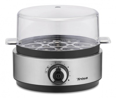 Fierbator de oua Trisa Vario Eggs 7390.7512,400 W, 7 oua, Include doua cupe de posare, Argintiu ProDesign DailyAppliances foto