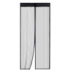 Plasa Insecte Magnetica Usa 90x210 cm Negru - Protectie Tantar Fixare Usoara