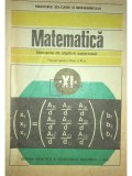 C. Năstăsescu - Matematică - Elemente de algebră superioară - Manual pentru clasa a XI-a (editia 1988)