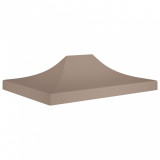 VidaXL Acoperiș pentru cort de petrecere, gri taupe, 4 x 3 m, 270 g/m&sup2;