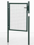 HOMCOM Poartă de Grădină Metalică Verde, cu Sistem de &Icirc;ncuiere și 3 Chei, 97x150cm | Aosom Romania