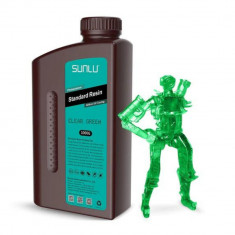 Rasina UV, Standard, Verde transparent, 1 Kg, Sunlu
