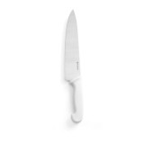 Cumpara ieftin Cutitul bucatarului, lama inox solid 24 cm, lungime totala cutit 38.5 cm, maner alb, Profi Line, respecta normele de igiena HACCP, Hendi