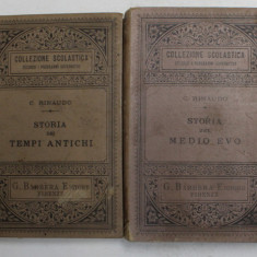 STORIA DEI TEMPI ANTICHI di C. RINAUDO , VOLUMELE I - II , 1900 - 1902