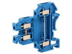 Conector &Icirc;mbinare Șine 0,2-4mm&sup2; 4 Borne Albastru 32A