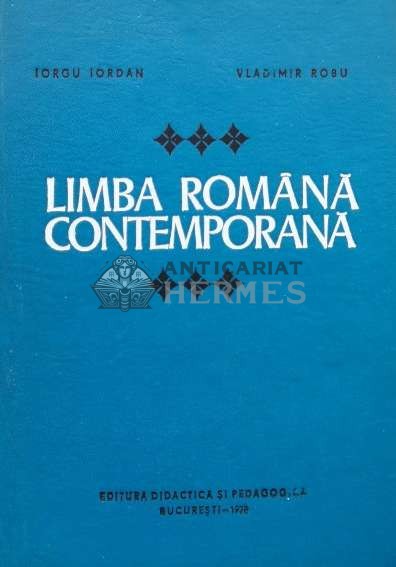 Limba romana contemporana - 1978 - Vladimir Robu ($K21)