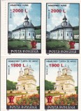 ROMANIA 2000 LP 1508 MANASTIRI 91 SUPRATIPAR PERECHE SERII MNH, Nestampilat