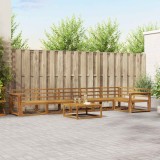 vidaXL Set de canapele de exterior 7 pcs natural Lemn Solid de Acacia 3367687