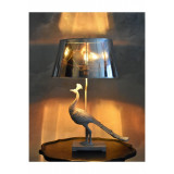 Lampa de masa cu un paun argintiu CW240, Veioze