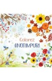 Colorez anotimpuri: Carte de colorat + 12 creioane colorate
