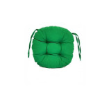 Perna decorativa rotunda, pentru scaun de bucatarie sau terasa, diametrul 35cm, culoare verde inchis, Palmonix
