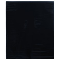 vidaXL Folie pentru fereastra statica, negru mat, 45x1000 cm, PVC foto
