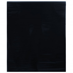 vidaXL Folie pentru fereastră statică, negru mat, 45x1000 cm, PVC