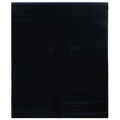 vidaXL Folie pentru fereastră statică, negru mat, 45x1000 cm, PVC foto