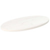 VidaXL Blat de masă, alb, 80x40x2,5 cm, lemn masiv de pin, oval 824321