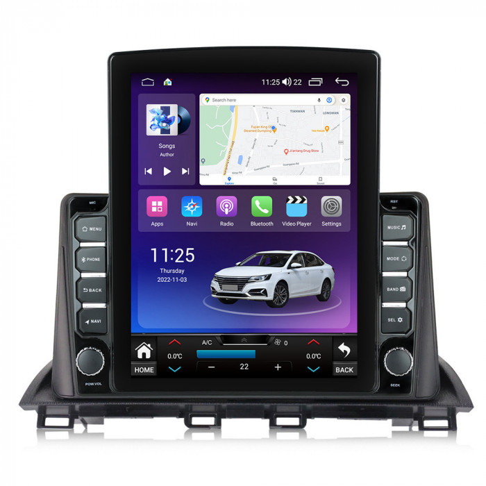 Navigatie dedicata cu Android Mazda 3 2013 - 2019, 4GB RAM, Radio GPS Dual
