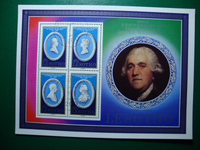 LESOTHO 1980 BLOC foto