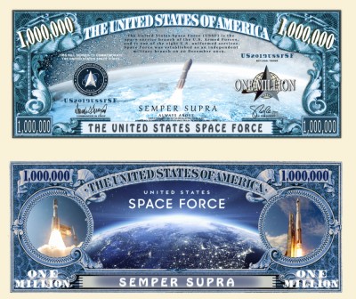!!! SUA = FANTASY NOTE - US SPACE FORCE - 2019 - UNC foto