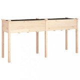 Cumpara ieftin Jardiniera cu captuseala, 161x45x76 cm, lemn masiv de brad