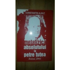 Metafizica absolutului la Petre Tutea- Constantin Albut