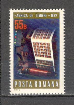Romania.1972 100 ani Fabrica de Timbre DR.313