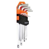 Gadget 390152 - Set imbusuri 1.5-10 mm 9 bucati cap sferic