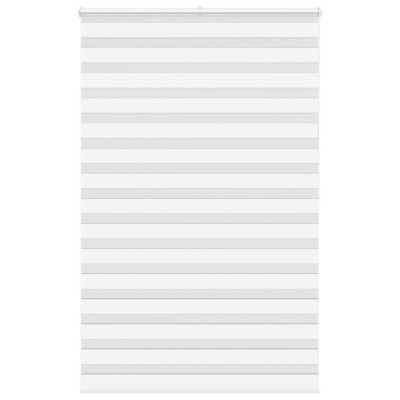 Jaluzea tip zebra alb latime tesatura 135,9 cm poliester foto