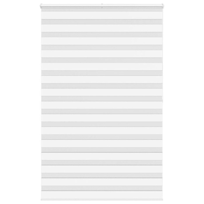 Jaluzea tip zebra alb latime tesatura 135,9 cm poliester